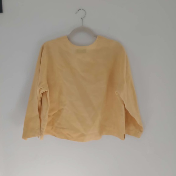 FLAX I Relax, I Let Go Linen Blouse Button Up V Neck Quarter Sleeve Small - Picture 4 of 5